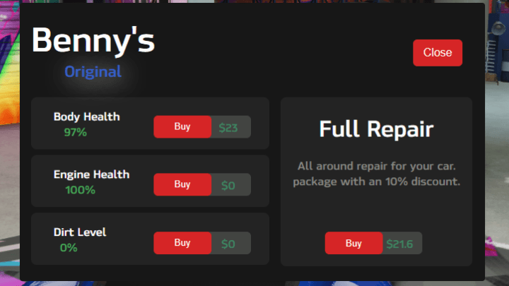 Benny's Repair System [QB]