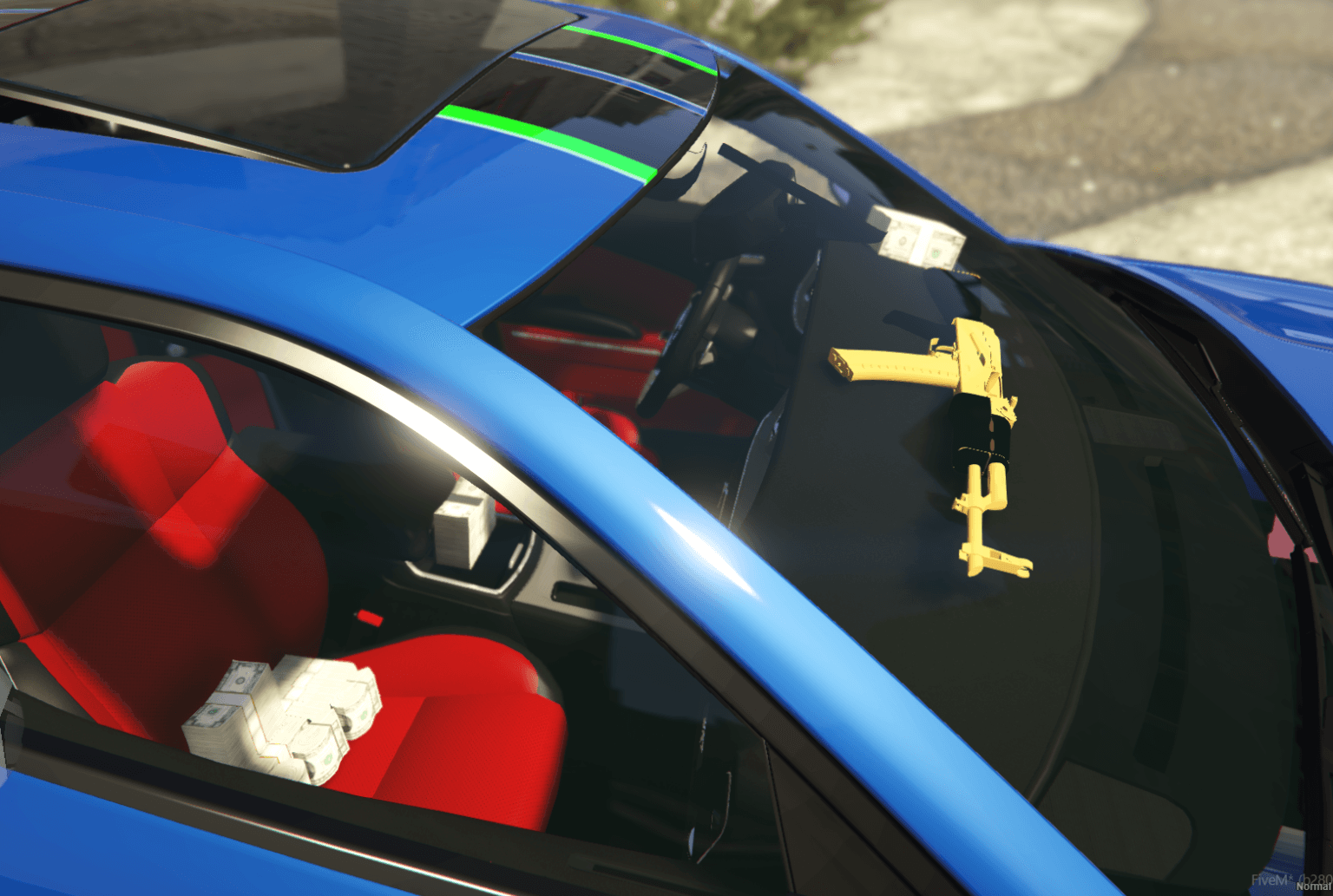 Dodge Charger Hellcat With Cash, AKs, and Money (Removable Livery) - Image 2