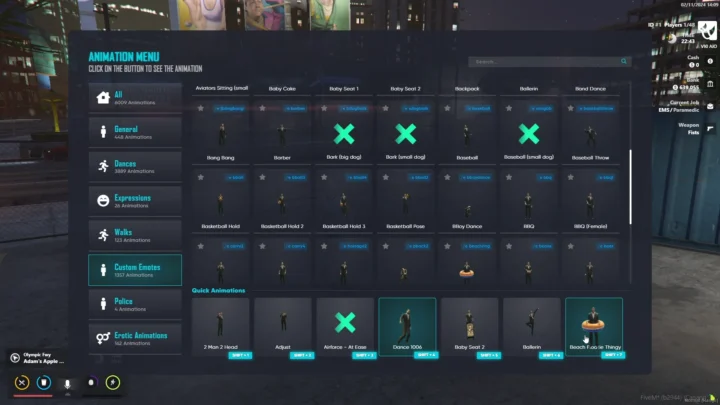 NoPixel 4.0 Animation menu